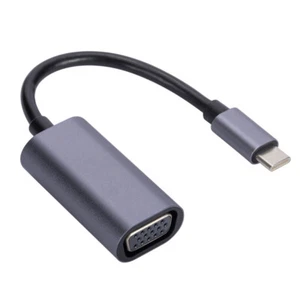 USB-C Type-C auf VGA Adapter-Kabel 3.1 Konverter Monitor Beamer für Laptop Handy - Bild 1 von 4