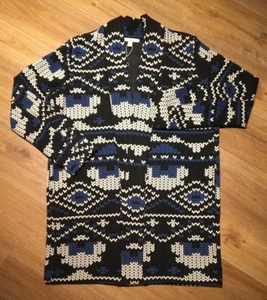 Esprit Damen Strickjacke Stehkragen Hüftlang Mehrfarbig Gr.L  **NEU** - Bild 1 von 6