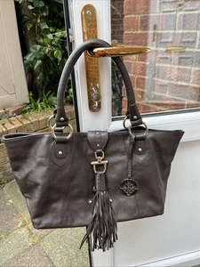 Patrick Cox Brown Leather Bag with Two Handles - Picture 1 of 11