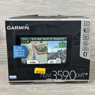 Garmin Nüvi 3590 LMT GPS 5" Portable Bluetooth Navigator Free Lifetime Maps - Image 1 of 4