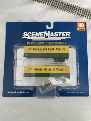 Walthers Scene Master Ho Chicago North Western упаковка 2 шт. 35 прицепов декораций грузовика - Изображение 1 из 2