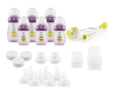 Joovy Boob PP Juego de Regalo Biberón, Púrpura, Juego de 23 Piezas Foto 1 de 4