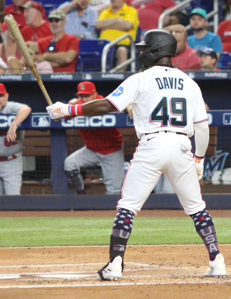 Jonathan Davis Glossy Photo - Miami Marlins - Perfect for Autographs - Image 1 of 1