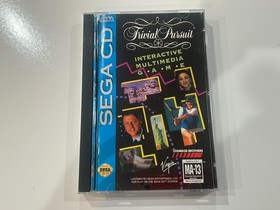 Trivial Pursuit (Sega CD, 1993) CIB Complete in Box w Manual + Reg + Foam MINT