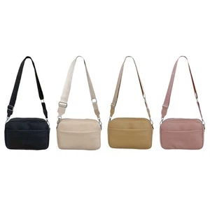 Korean Style Crossbody Shoulder Bag Casual Fashion PU Bag Large Capacity - Picture 1 of 12
