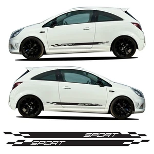 Sport Side Stripes Decal Stickers Vinyl Kit Fits All Vauxhall Corsa & VXR - Picture 1 of 3