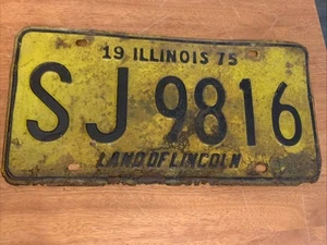 1974 License Plate, Illinois, Land Of Lincoln - Picture 1 of 4