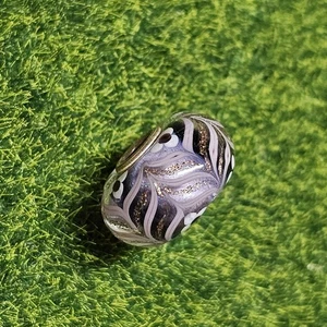 Trollbeads Lavender Elegant Curry Unique Glass Bead OOAK - Picture 1 of 4