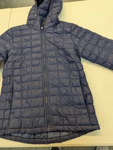 North Face Blue Quilted Jacket Youth Medium - Picture 1 of 8
