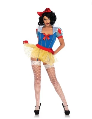 Brand New! Leg Avenue Adult Sexy Miss 'Snow White' Halloween Costume Size: Small - Image 1 of 4