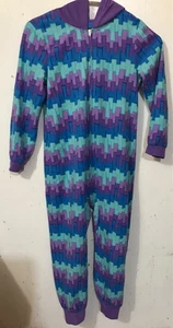Fortnite Loot Llama Hooded Pajamas Children Blue Union Suit  - Picture 1 of 3
