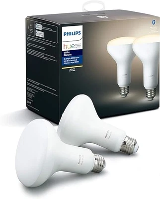 Philips - Hue BR30 Bluetooth Smart LED Bulb (2-Pack) 9290018194 - White - Image 1 of 4