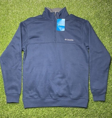 NWT Columbia Hart Mountain II Sweater Mens S Blue Half Zip Pullover Half Zip - Image 1 of 4
