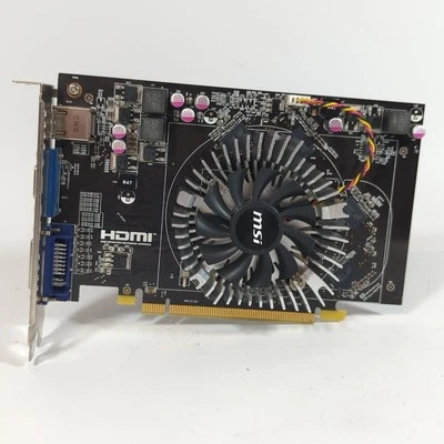 MSI AMD Radeon HD 6670 2GB PCIE 4x Graphics Card FRESH PASTE TESTED R6670-MD2GD3 - Image 1 of 4
