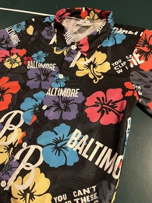 NEW Baltimore Orioles Hawaiian Shirt Giveaway MEDIUM City Connect MLB Floral - Image 1 of 4