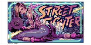 Rockin Jelly Bean x Street Fighter Cammy Series 3 Capcom Screen Print Mondo - Picture 1 of 1