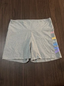 VS PINK High Waist Yoga Bike Shorts Gray Size XXL - Picture 1 of 7