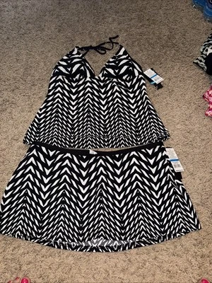 Kenneth Cole 2 pc bikini tankini Two Pieces Extra Large - Image 1 of 4