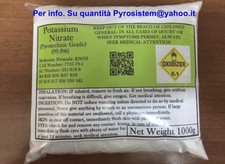 2 Kg Nitrato di Potassio Kno3  Salnitro Purissimo. 99,8