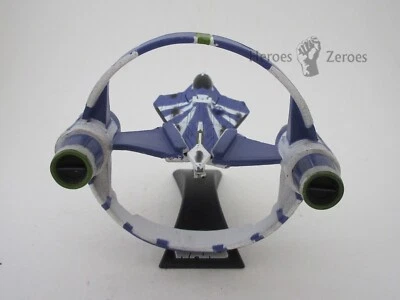 Hasbro Star Wars Titanium Series Plo Koon Jedi Starfighter con soporte de vuelo 2006 Foto 1 de 4