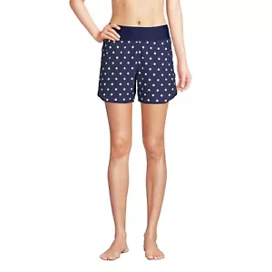 NWT Lands' End Womens 5" Elastic Waist Board Shorts w/Liner Size 4 $60 Z072 - Picture 1 of 4
