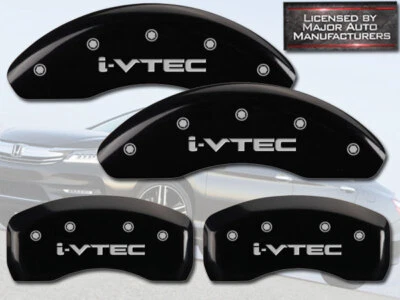 Cubiertas de pinza de freno MGP negras delanteras + traseras 2014-2017 Honda Accord EX EXL i-VTEC Foto 1 de 4