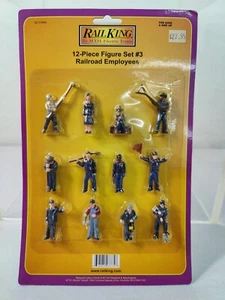 NUEVO JUEGO DE FIGURAS DE 12 PIEZAS MTH RAIL KING #3 EMPLEADOS FERROVIARIOS ESCALA O #11044 - Imagen 1 de 1