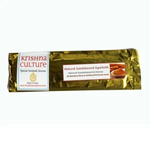 Krishna Culture NSNEW Incense Sticks Natural Sandalwood NEW 50 gms - Picture 1 of 1