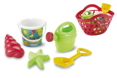 7600000650 Ecoiffier Strandtasche mit Eimergarnitur Eimer Förmchen Sandspielzeug - Bild 1 von 3