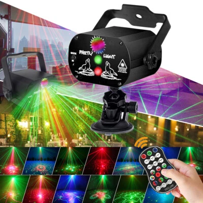USB Laser Projektor RGB LED Disco DJ Bühnenlicht Party Lichteffekt Weihnachten - Bild 1 von 4