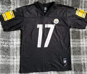 Reebok Pittsburgh Steelers Wallace Jersey NFL Size Youth Large Black - Picture 1 of 8