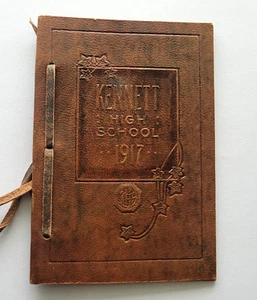 Antiguo Kennett Square High School 1917 pa COMIENZO cuero Pyle armstrong++ - Imagen 1 de 6
