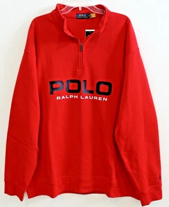 Polo Ralph Lauren Grande y Alto Para Hombres Rojo Polo 1/2 Cremallera Sudadera Chaqueta Nueva con Etiquetas Talla 2XLT - Imagen 1 de 4