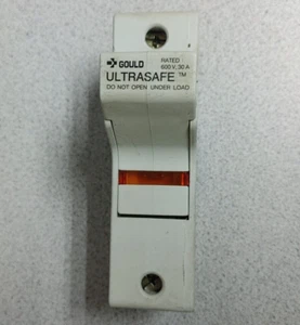 GOULD US3J1L FINGERSAFE LIT FUSEBLOCK 600VAC 30A 1 POLE QUANTITY!! WOW!! - Picture 1 of 2