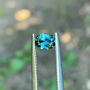 Zafiro azul verdoso de 0,7 quilates, ovalado, sin calefacción, piedra preciosa natural de Australia - Imagen 1 de 13