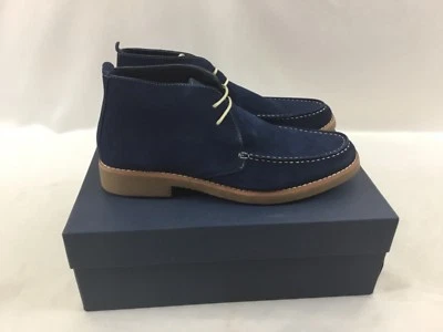 Joseph Abboud Hombres Winston Mocasines con Cordones Botas Azul Marino Gamuza Zapatos Talla 8.5 Foto 1 de 4