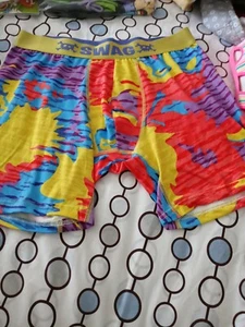 New Men Colorful Swag Boxer Briefs Shorts Size S - Picture 1 of 6