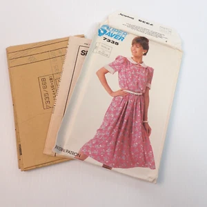Simplicity Vintage 7335 bescheidenes Pullover Kleid Muster Gr. 14-18 ungeschnitten - Bild 1 von 4