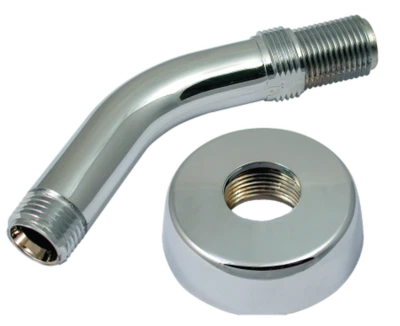 Mobile Home/RV Shower Arm & Flange Chrome Plated 1/2" Threads - Image 1 of 4