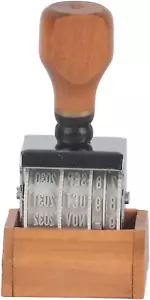 Roller Date Stamp, Retro Small Date Stamper, Date Stamper Inking Day Month Year, - Picture 1 of 9