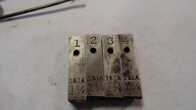 1-1/4" Toledo No 1 & 1A Pipe Threader Die  Set WITH STORAGE PIN FREE SHIPPING - Image 1 of 4