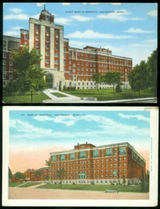 2 POSTALES - HOSPITAL DE SAN MARÍA - ROCHESTER, MN - Imagen 1 de 1