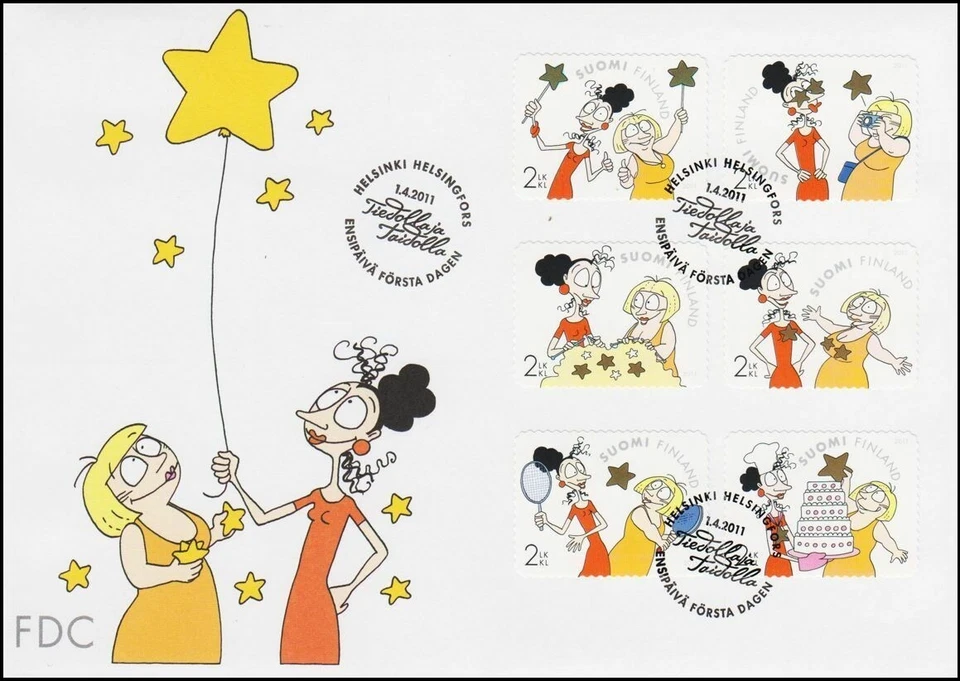 Women's Rights 100 Year Gender Equality Finland Mint FDC Cartoon Booklet 2011 - Image 1 of 1