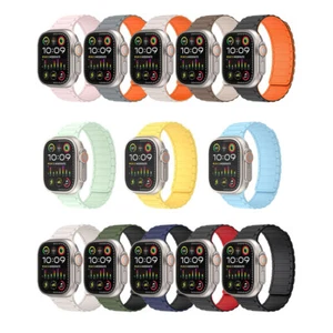 Correa de silicona magnética para Apple Watch 10 9 8 7 6 SE 42/45/46/49mm Ultra 2 - Imagen 1 de 43