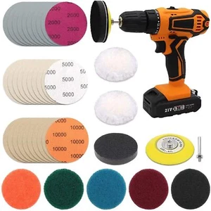 3 Inch Car Headlight Restoration Kit Car Polishing Sanding Discs Assortment - Picture 1 of 7