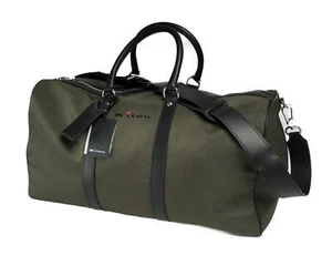 Kiton Napoli $1,200 NWT Dark Green Nylon Leather Trims Duffle Bag - Picture 1 of 4