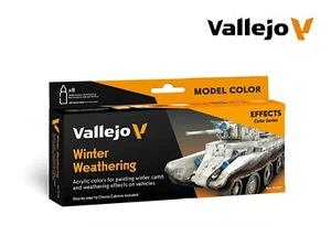 VALLEJO MODEL COLOR PAINT SET - WINTER WEATHERING (8 X 18ML BOTTLES) - 70.262 - Picture 1 of 2