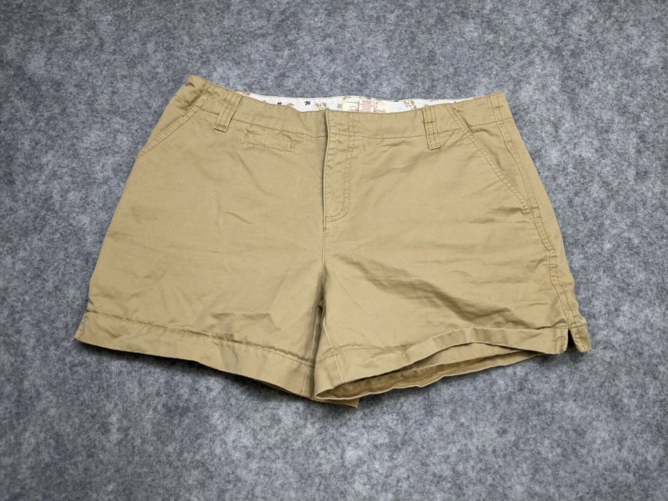 Pantalones cortos para mujer Steve & Barry's talla 10 chinos tostados   Foto 1 de 4