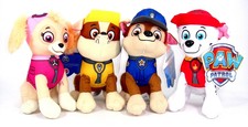 New 8" Paw Patrol Plush Stuffed Animal Toy Set: Chase, Rubble, Marshall & Skye