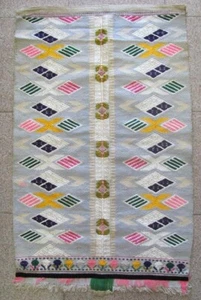 19C. ANTIQUE AUTHENTIC OTTOMAN MUSLIM ISLAMIC SILK PRAYER RUG CARPET VERY RARE - Picture 1 of 11